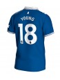 Billige Everton Ashley Young #18 Hjemmedrakt 2023-24 Kortermet